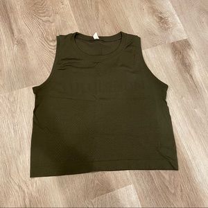 Lululemon Cropped Mesh Tank